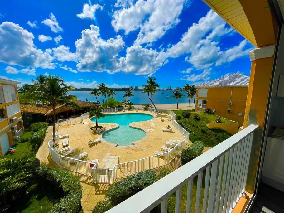 Superbe Studio Lumineux, Vue Sur Piscine Et Mer Baie Nettle Exterior foto