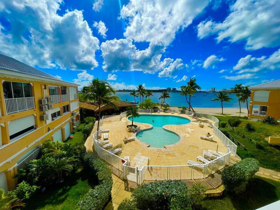 Superbe Studio Lumineux, Vue Sur Piscine Et Mer Baie Nettle Exterior foto